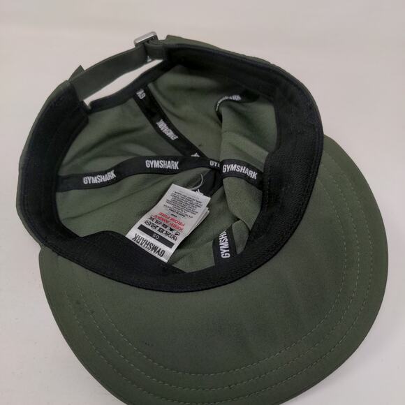 Gymshark Slideback Hat Green One Size Adjustable 6 Panel Polyester Blend - Picture 6 of 8